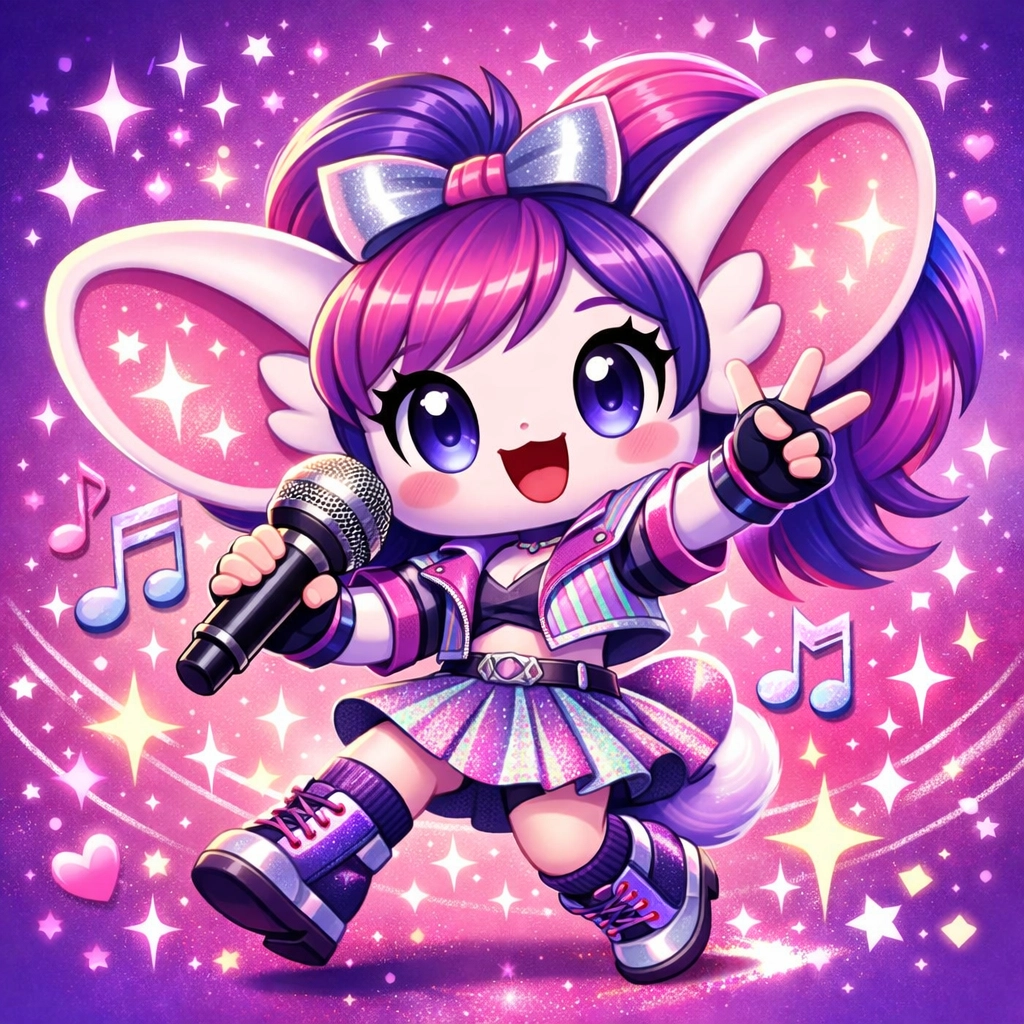 Personagem Tagarela 9 - K-pop star